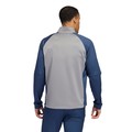 Mens Colour Block Quarter Zip Golf Pullover grey-crew-navy-hg8831